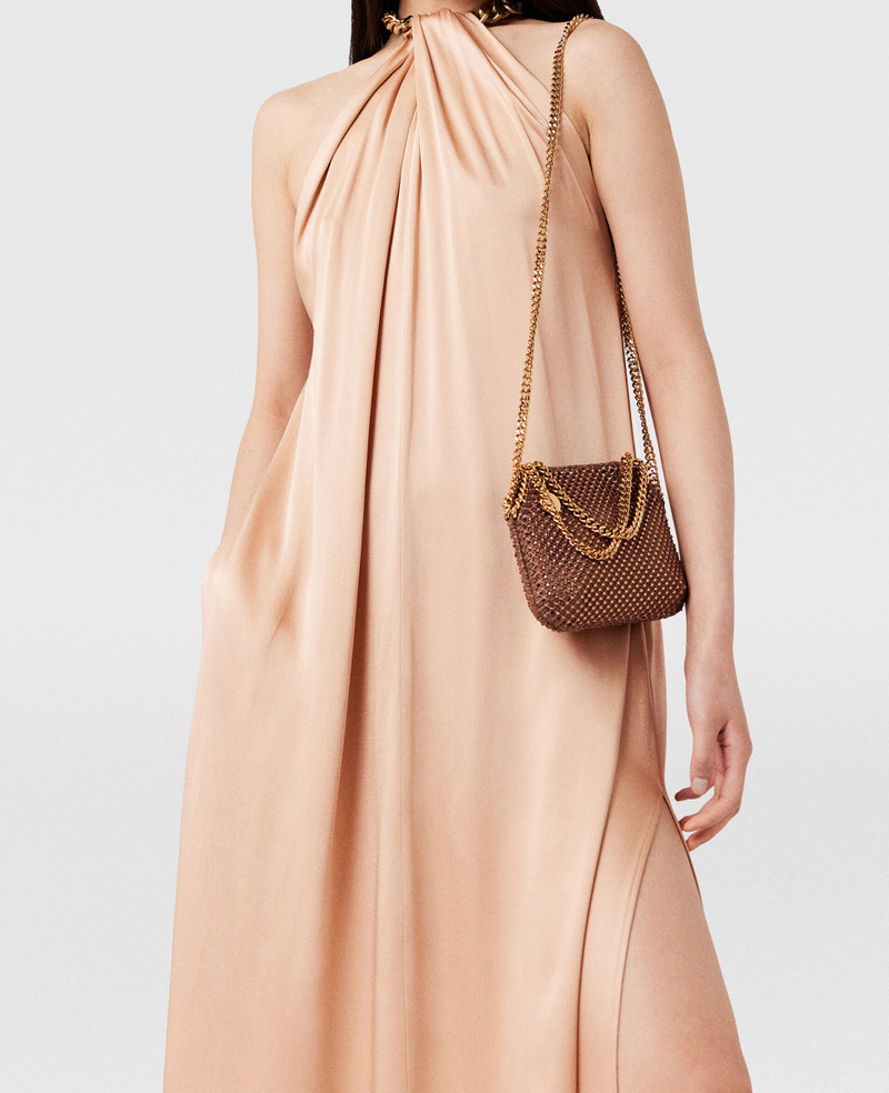 Chain Halterneck Satin Maxi Dress 5