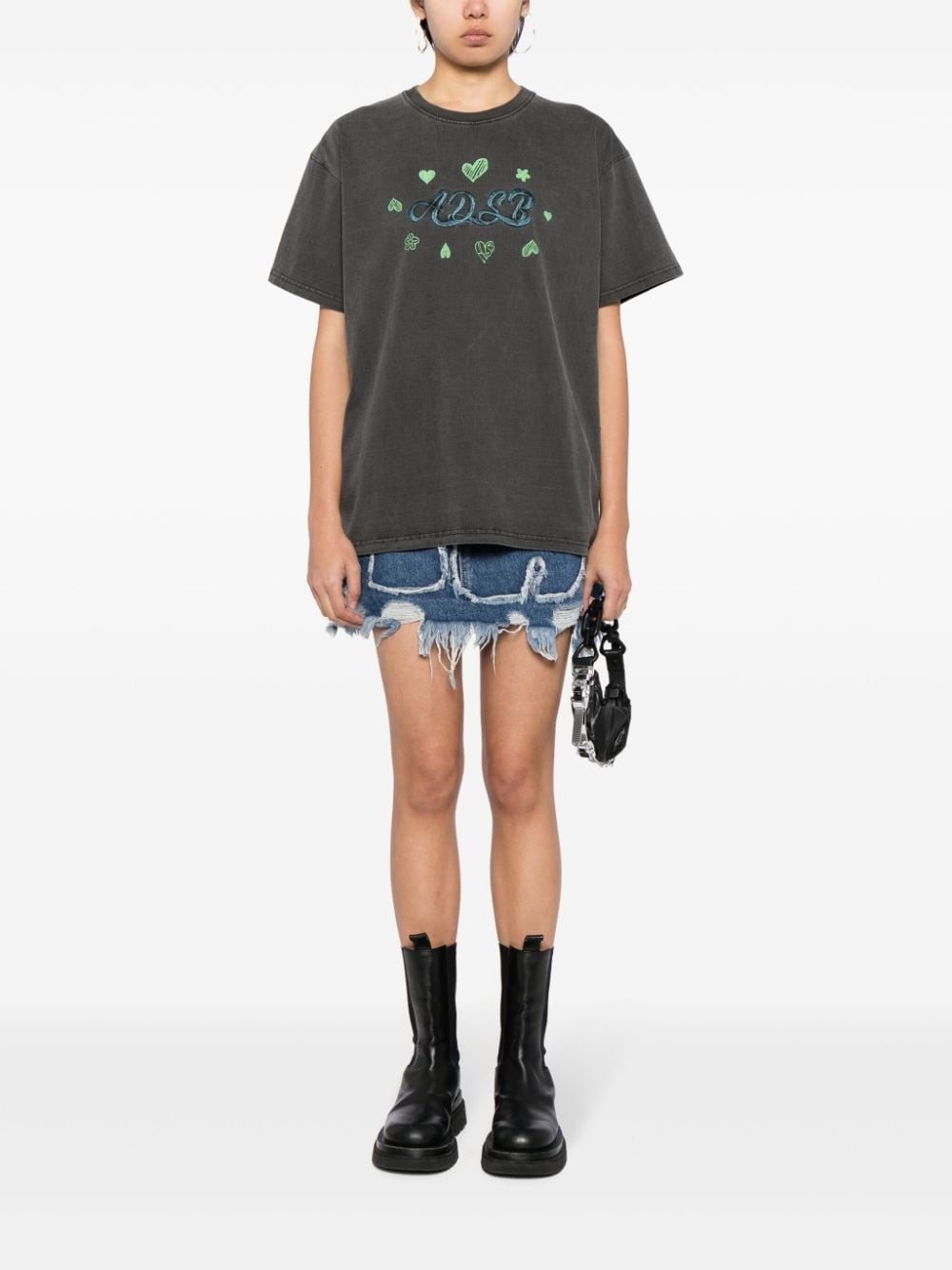 ADSB Hearts cotton T-shirt - 3