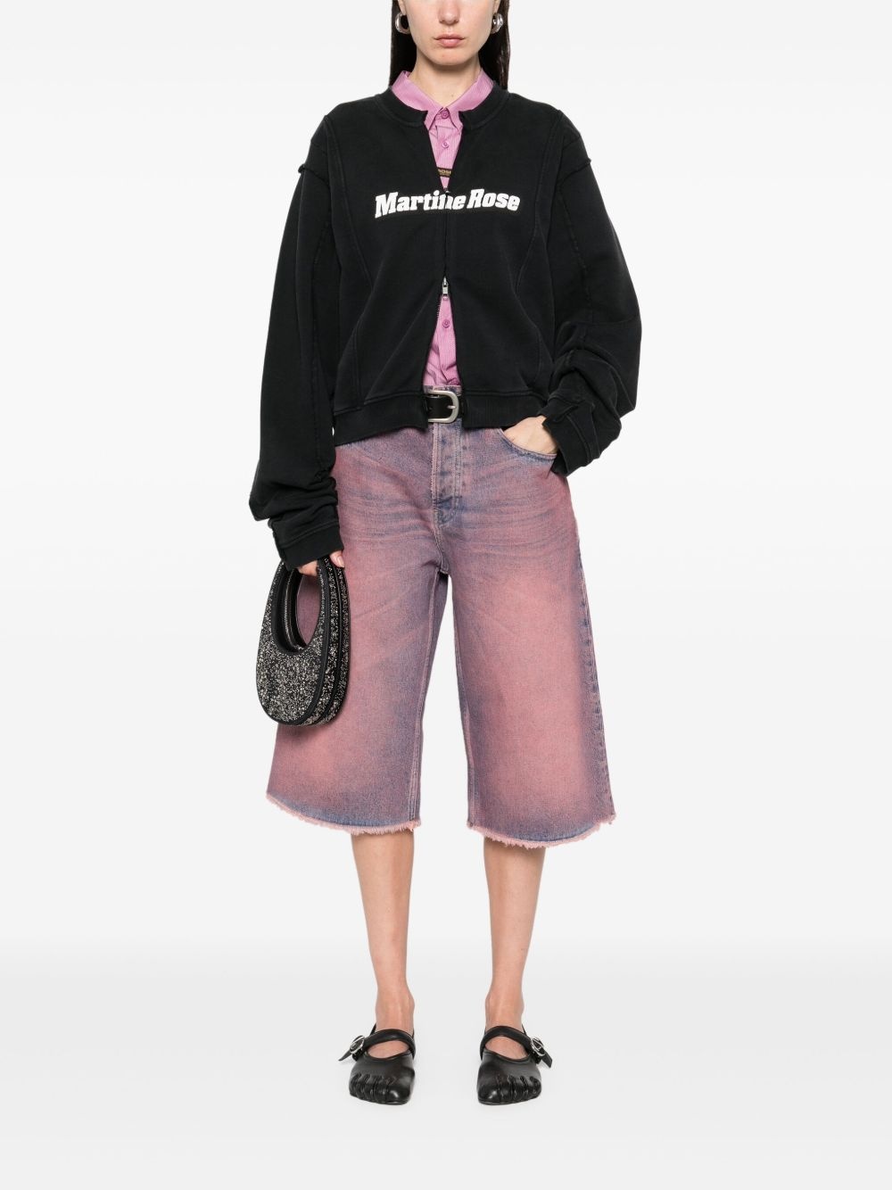 Shrunken zip-up sweatshirt - 2