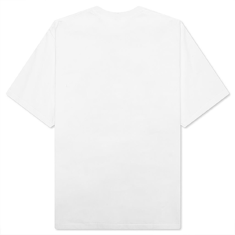 A BATHING APE® STA HOUNDSTOOTH APE HEAD TEE - WHITE/BROWN outlook