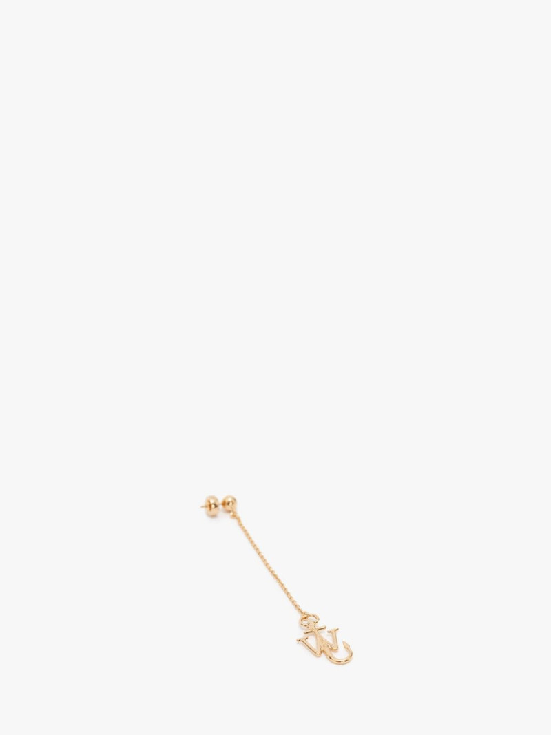 JW Anderson ASYMMETRIC DROP CHAIN ANCHOR EARRINGS outlook