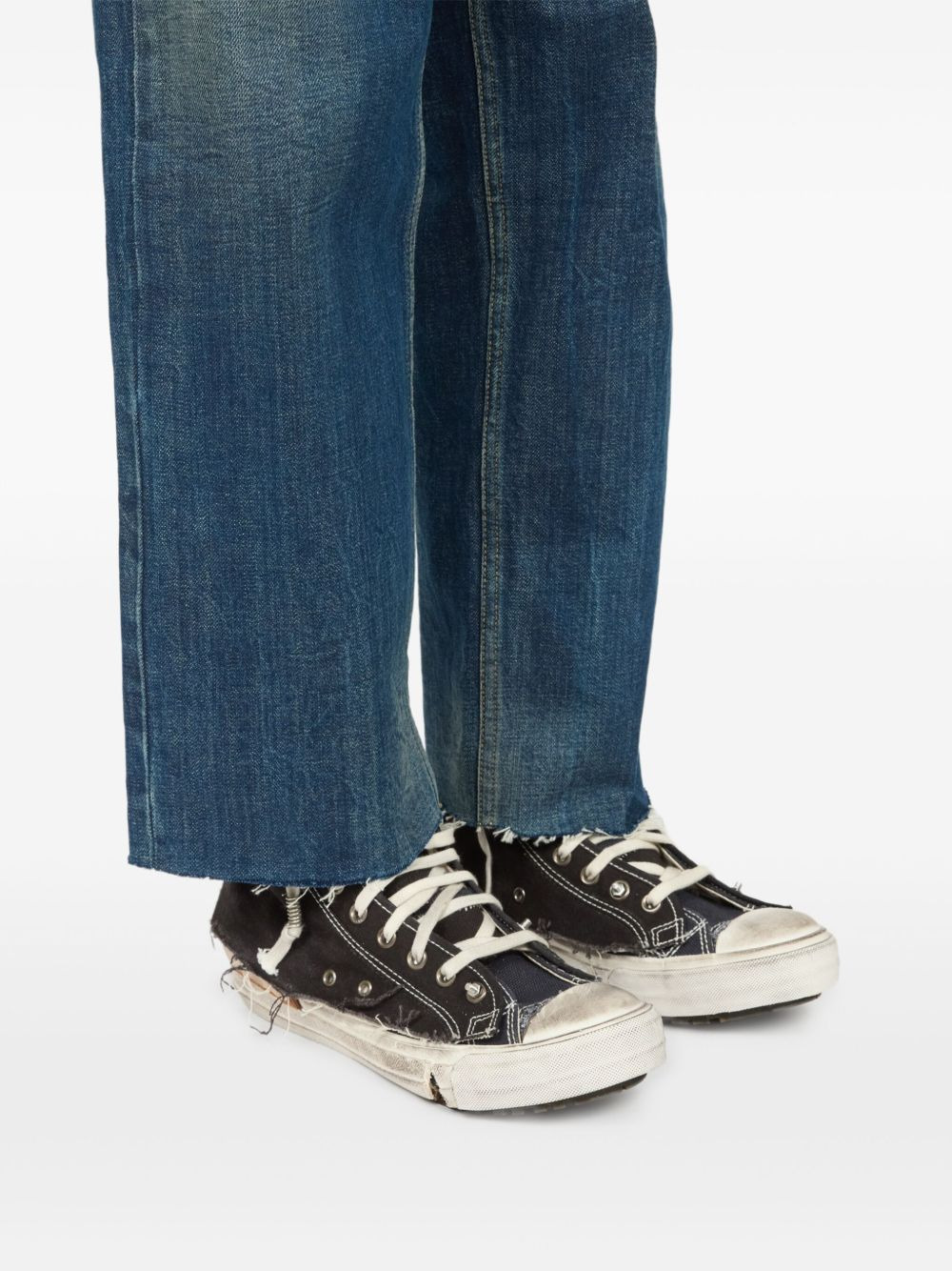distressed high-top sneakers - 6
