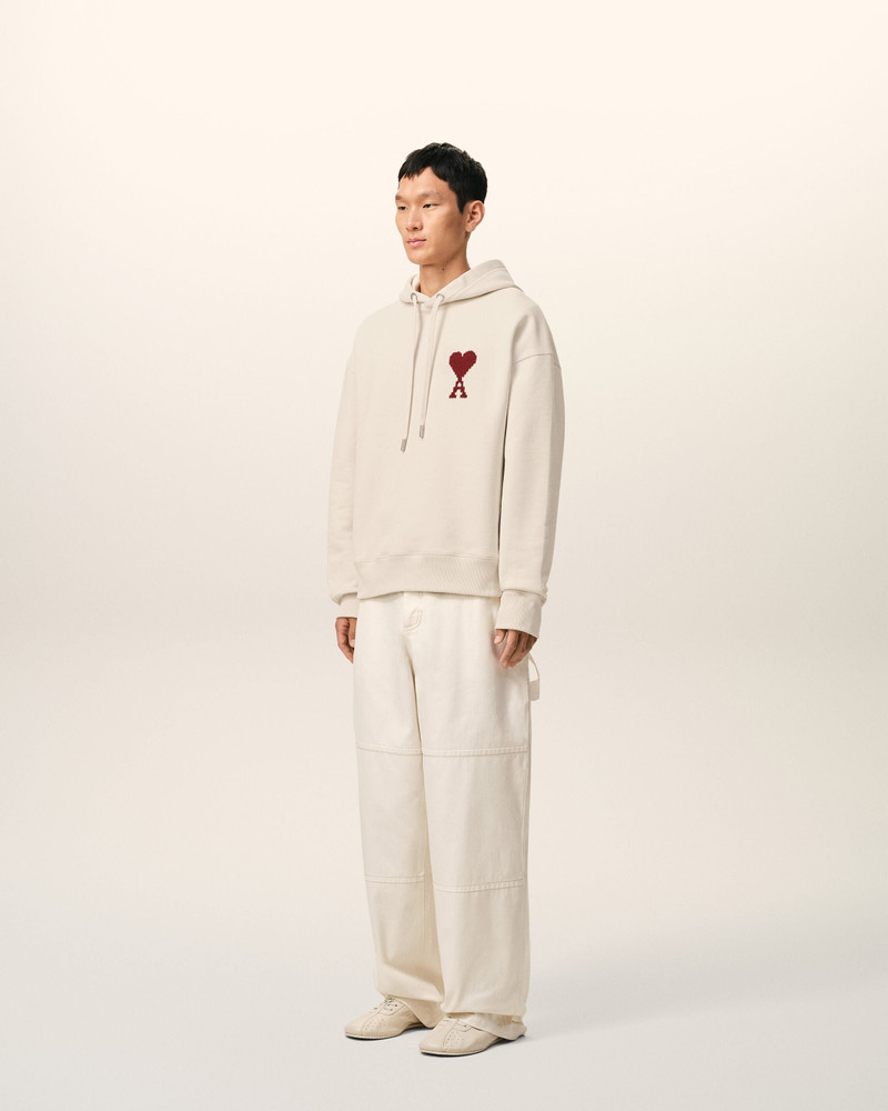 WHITE COTTON AMI DE COEUR HOODIE 6