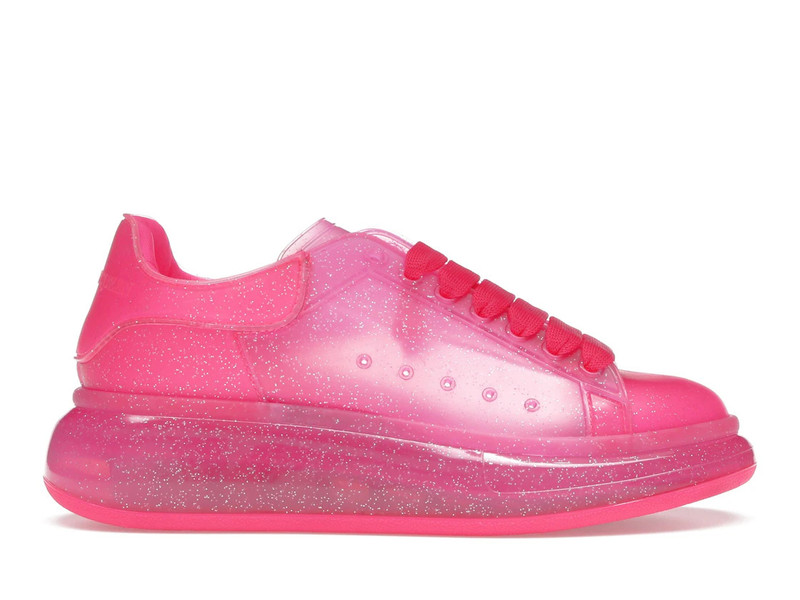 Alexander McQueen Oversized Bright Pink Glitter (Women's) 1