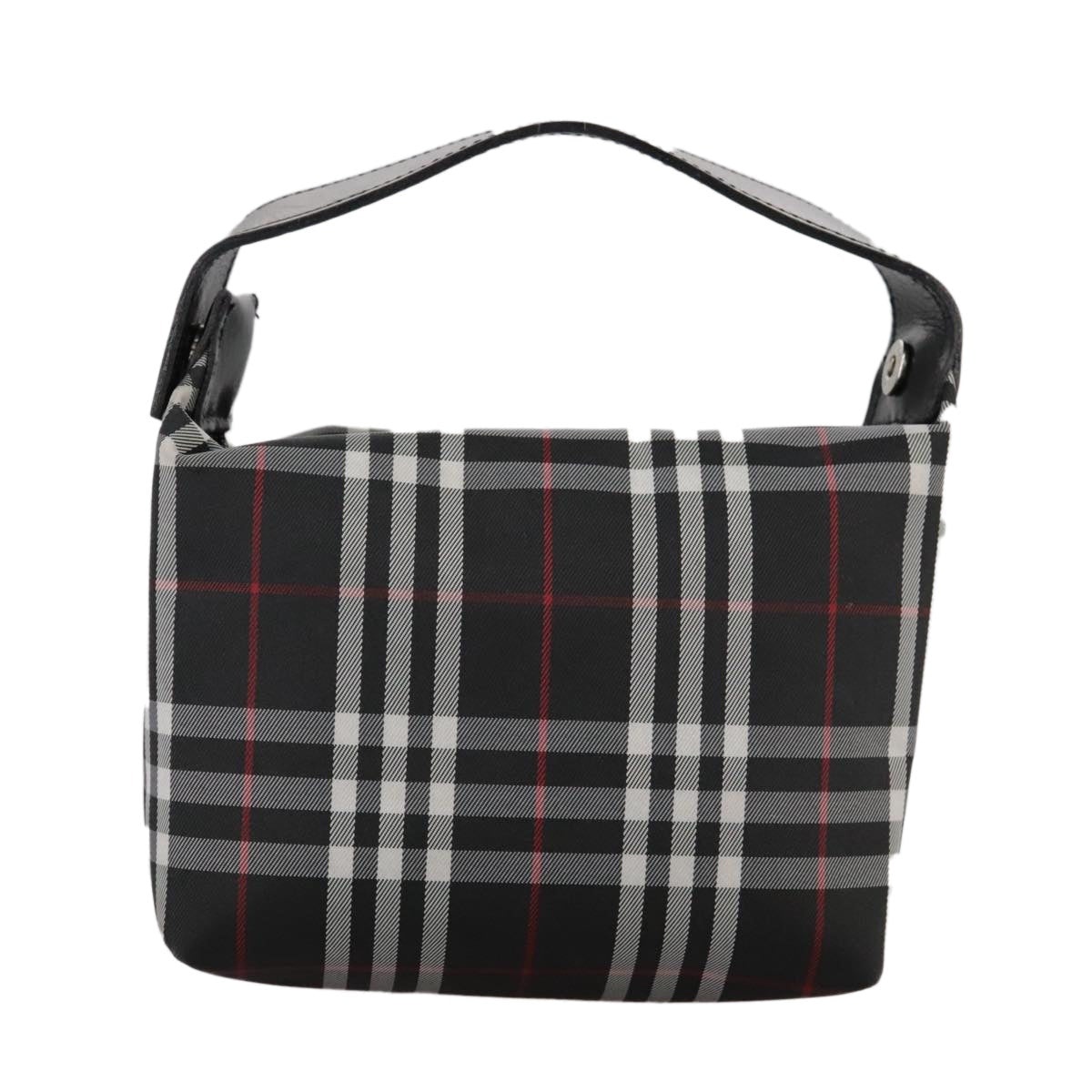 Burberry Nova Check Hand Bag Nylon Black - 13