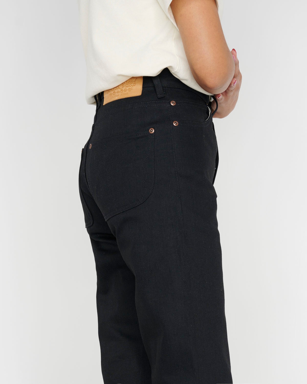 Type 01 13.2oz Selvedge Denim - Solid Black - 12