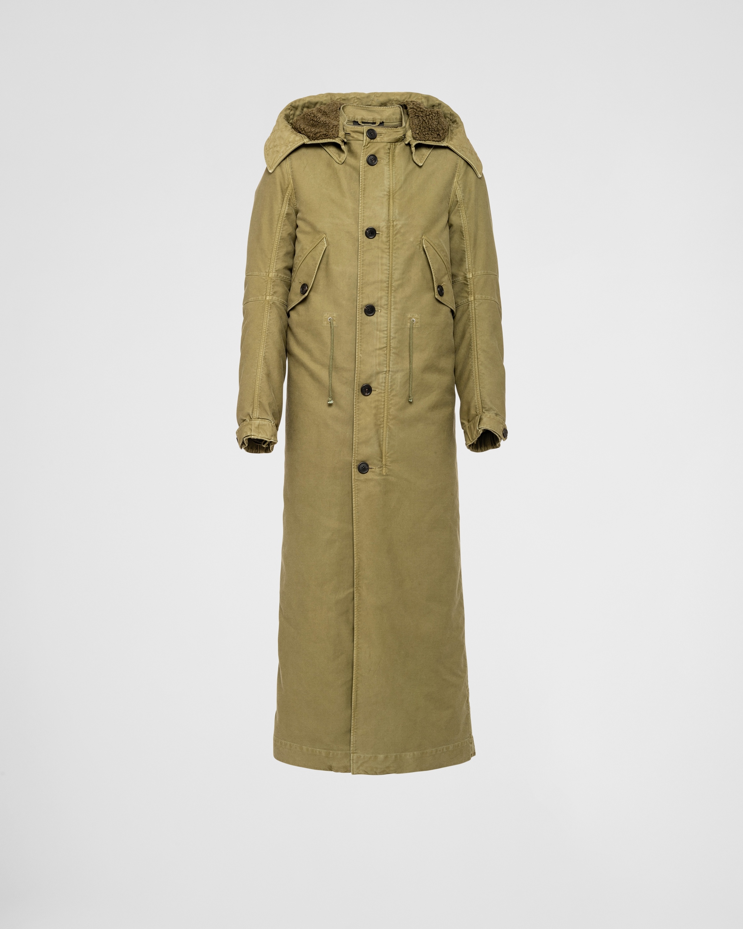 Long cotton parka - 1