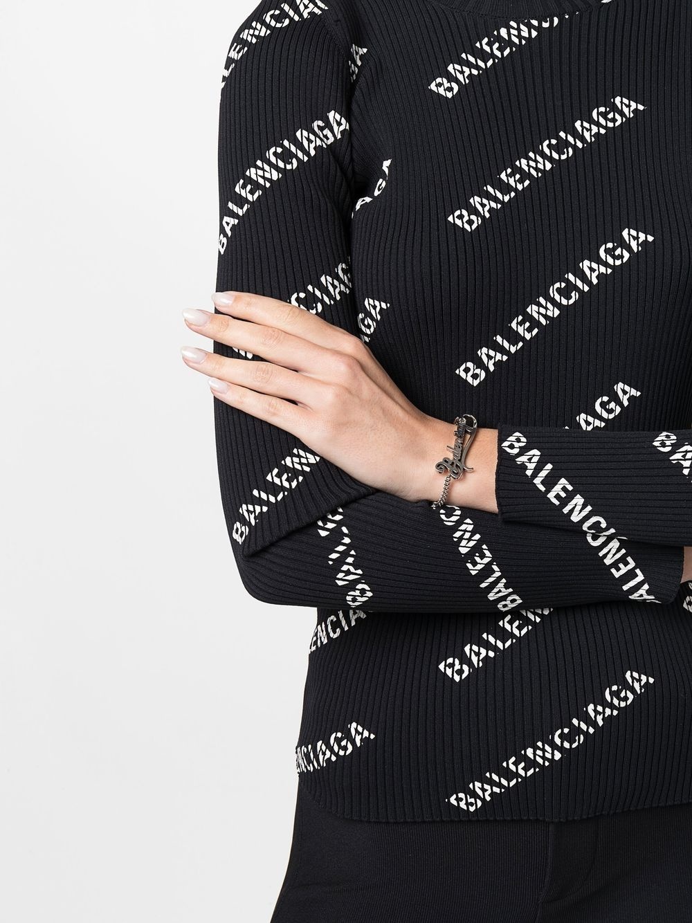 BALENCIAGA Typo Valentine chain bracelet | farfetch | REVERSIBLE