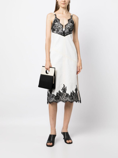 3.1 Phillip Lim floral-lace denim dress outlook