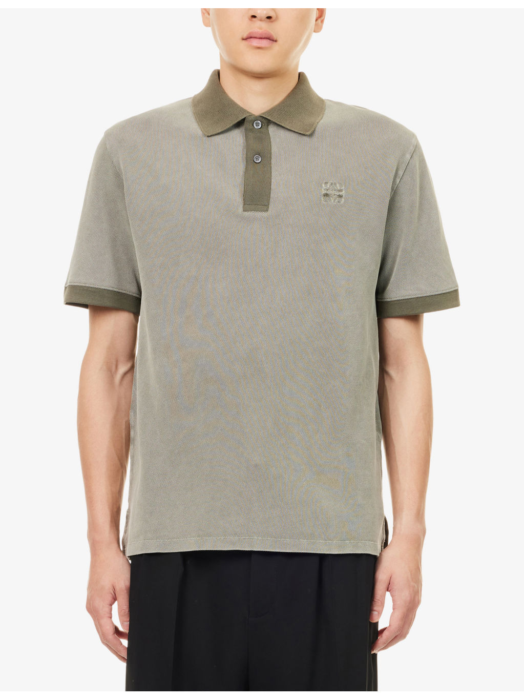 Striped Long-Sleeve Cotton Polo Shirt - 3