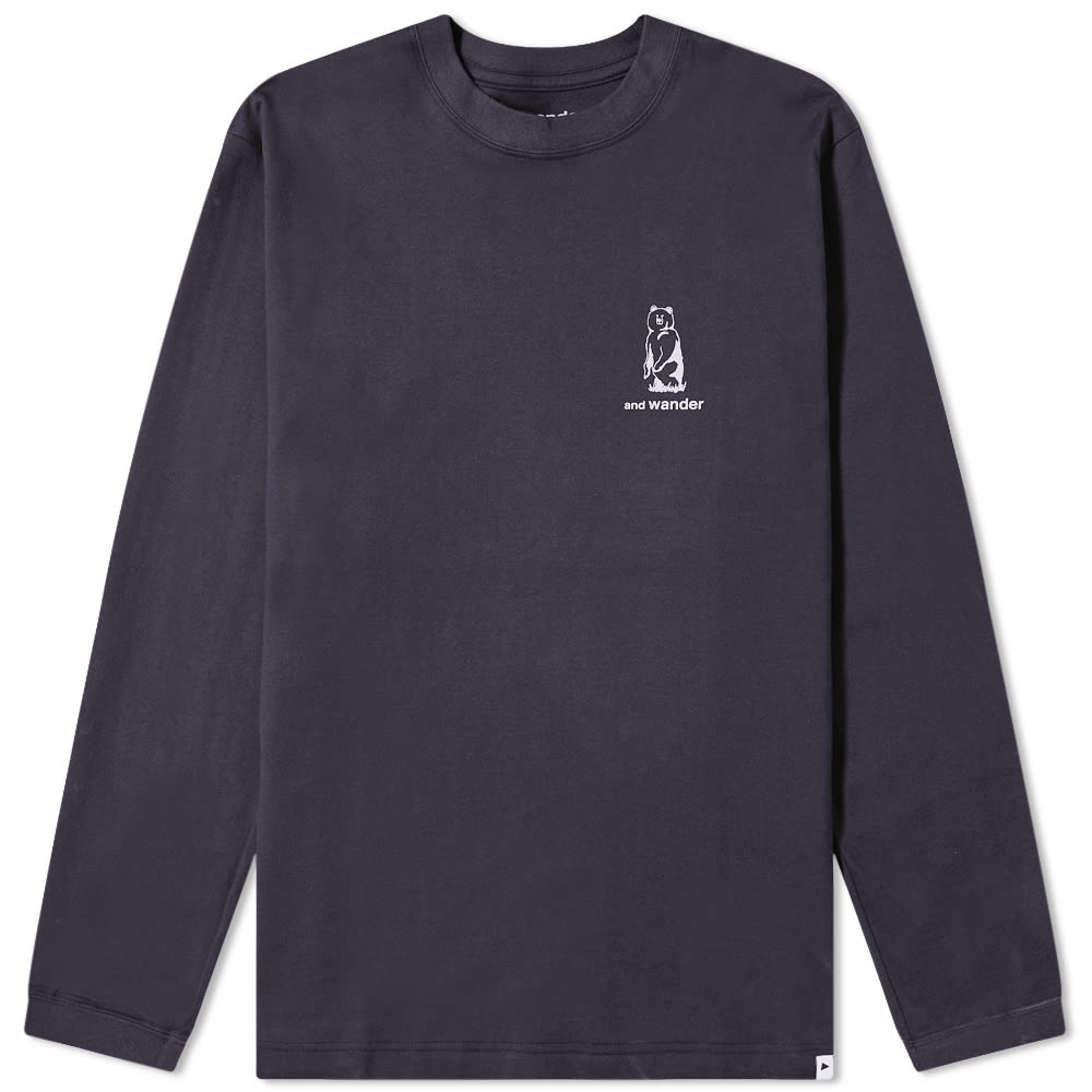 And Wander Long Sleeve Knife Ridge Tee - 1