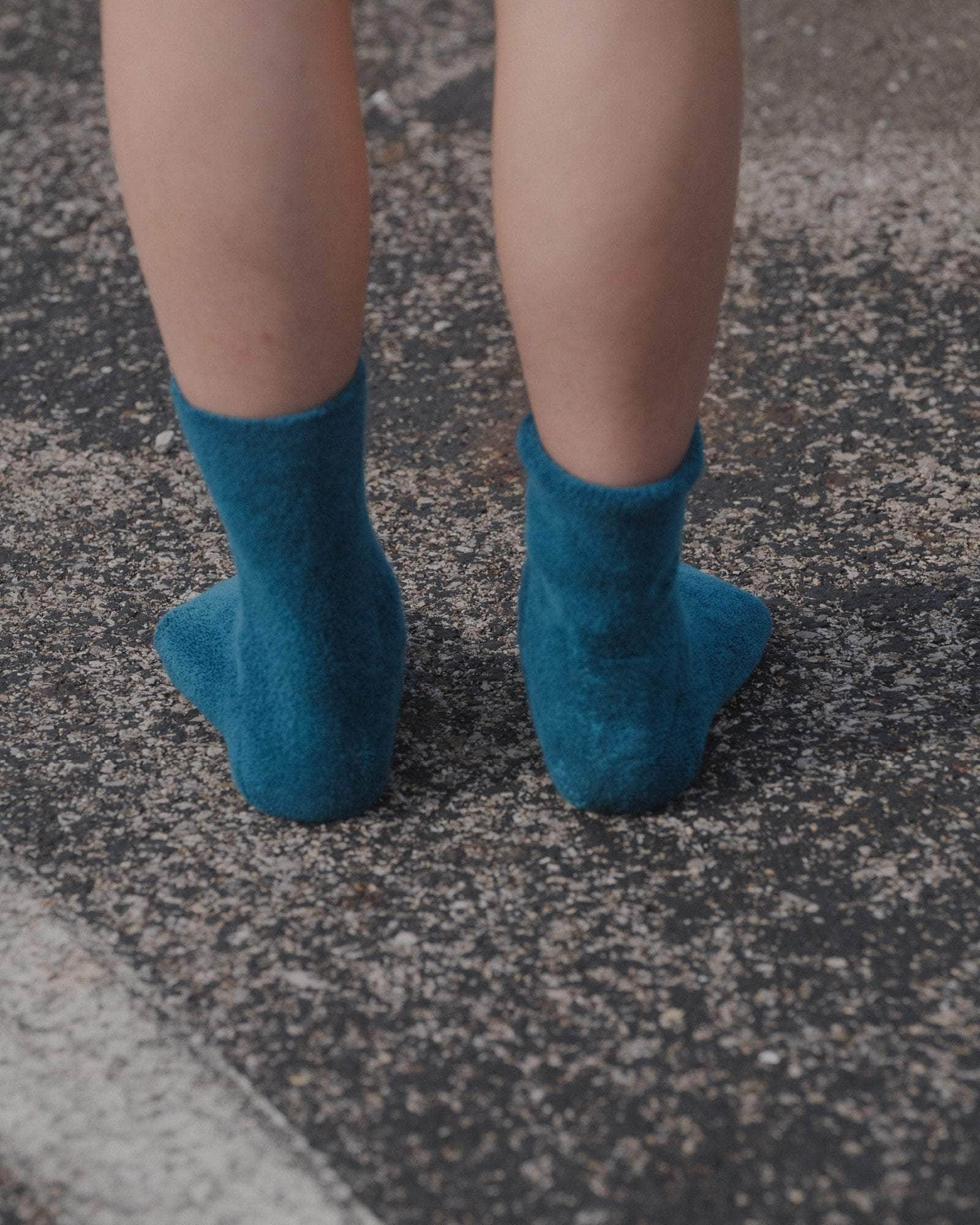 Buckle Overankle Socks - Textured Organic Cotton - 3