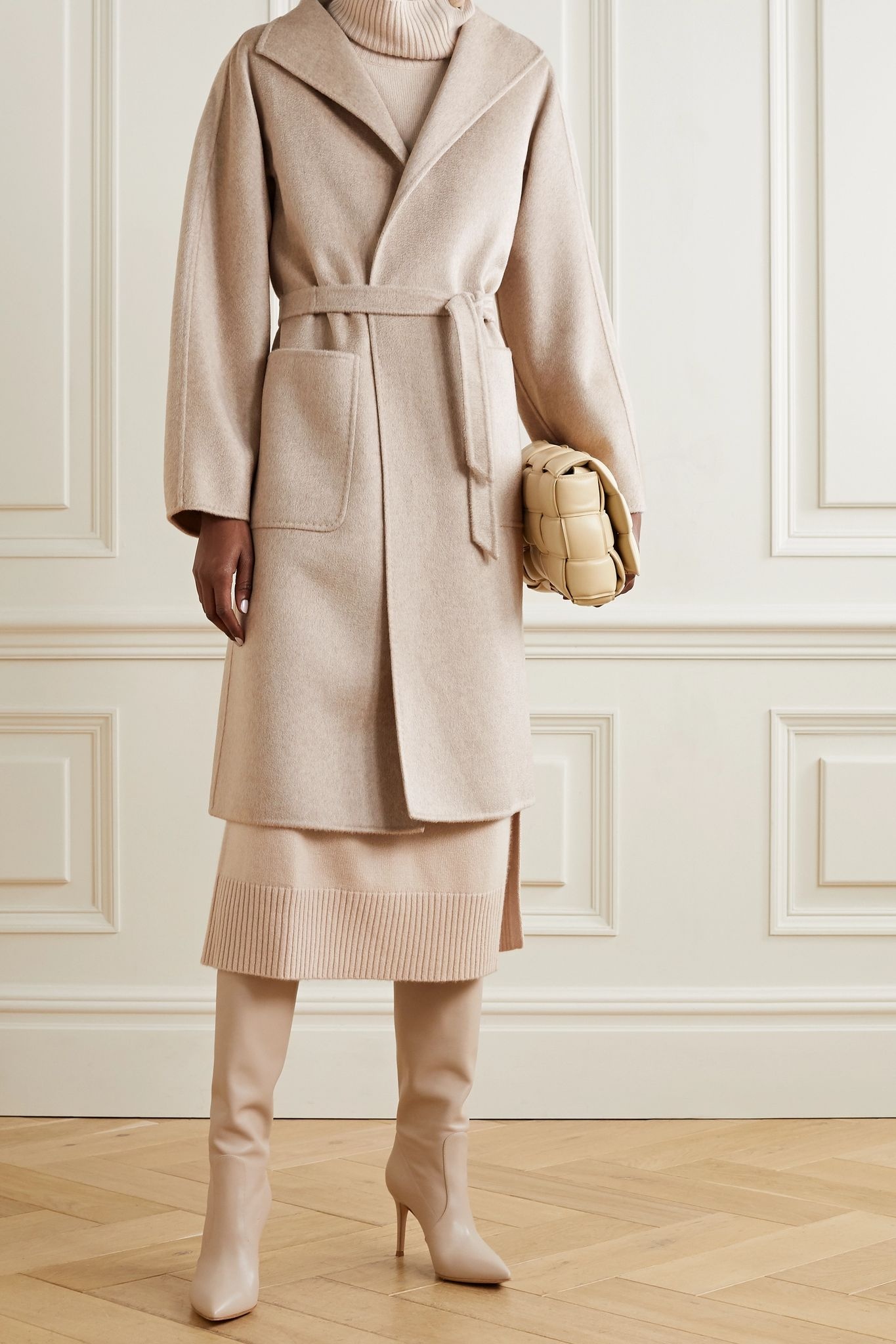 Lilia belted cashmere coat - 3