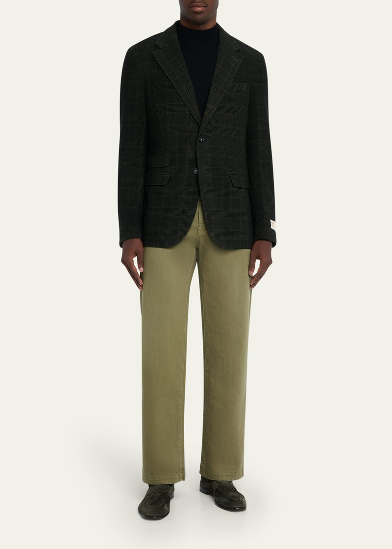 massimo alba Men's Catch2 Wool Prince of Wales Sport Coat outlook