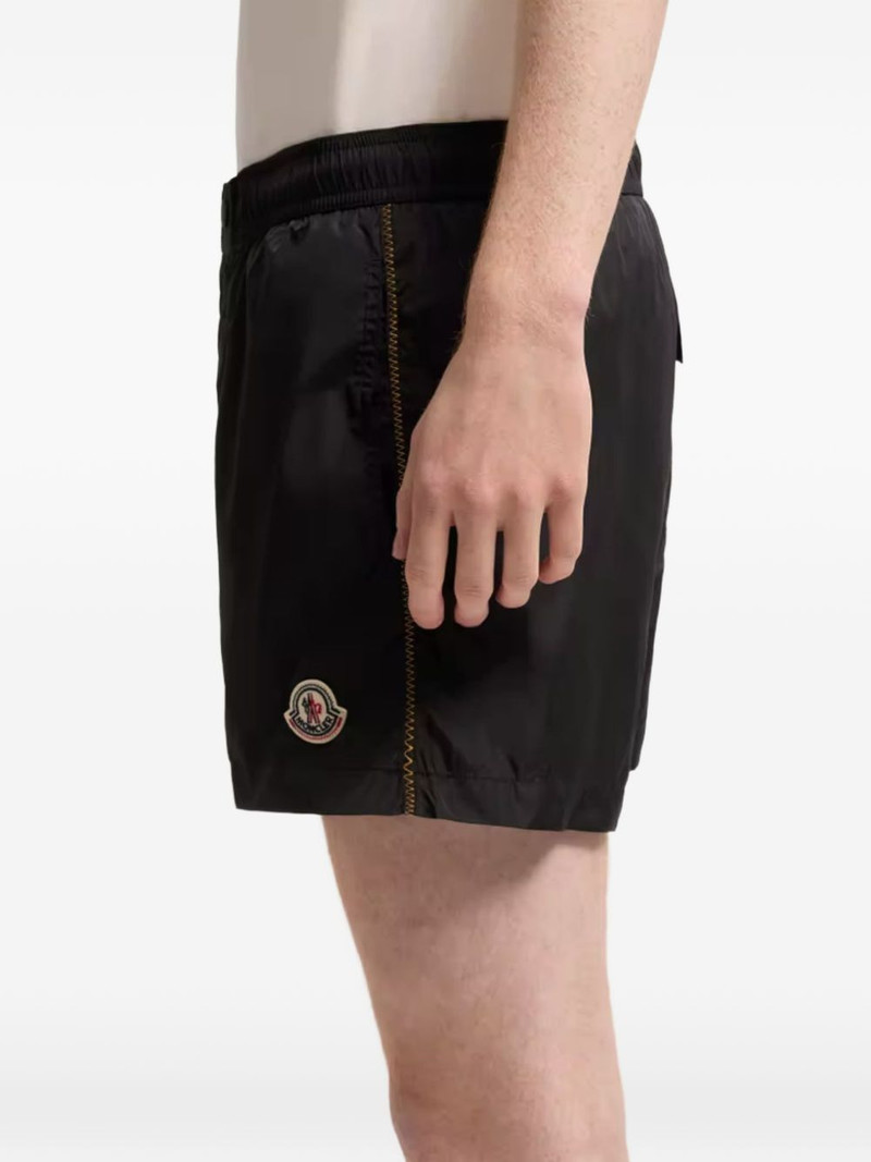 Moncler logo-patch swim shorts outlook