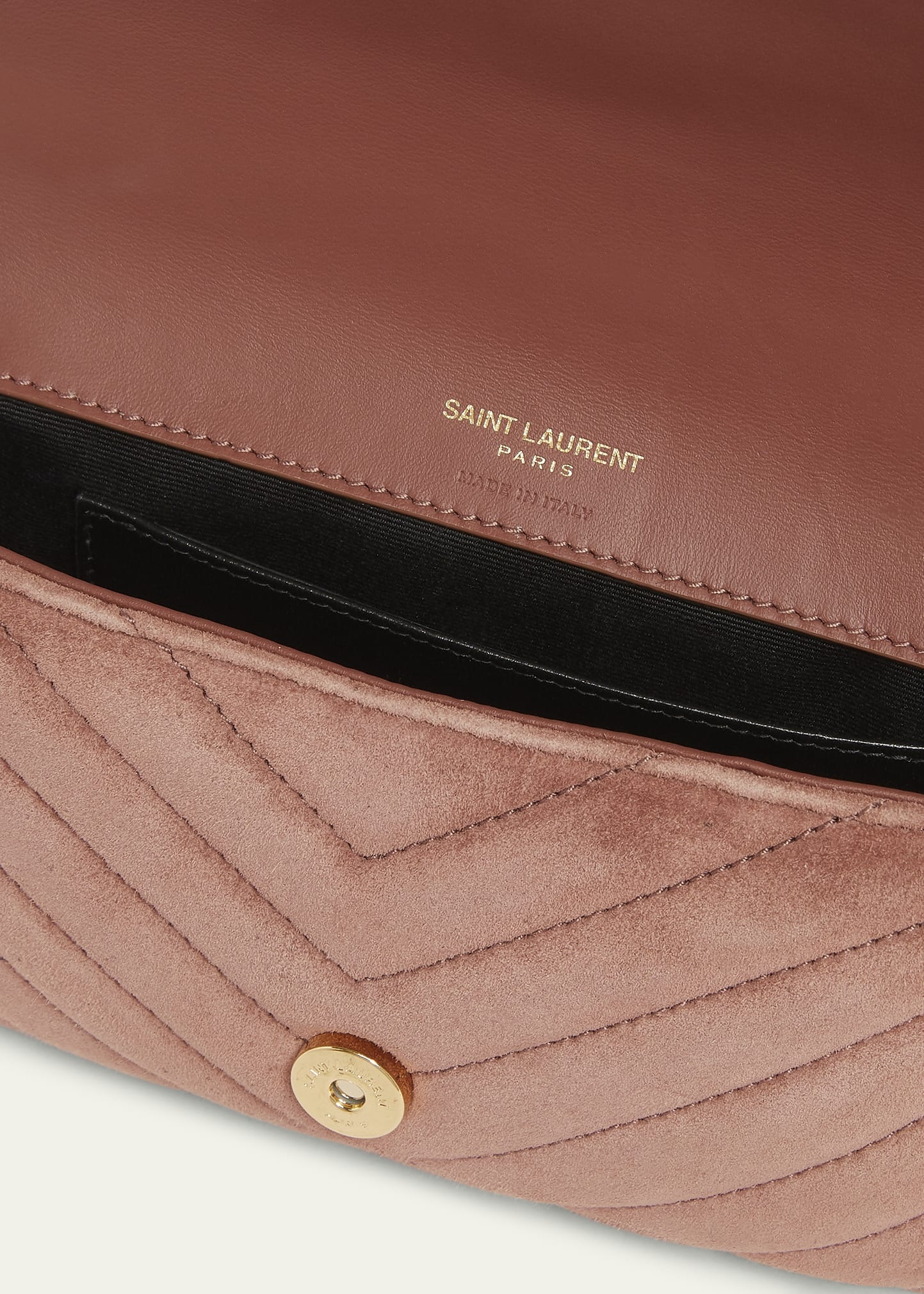 College Mini Chain Shoulder Bag in Suede - 4