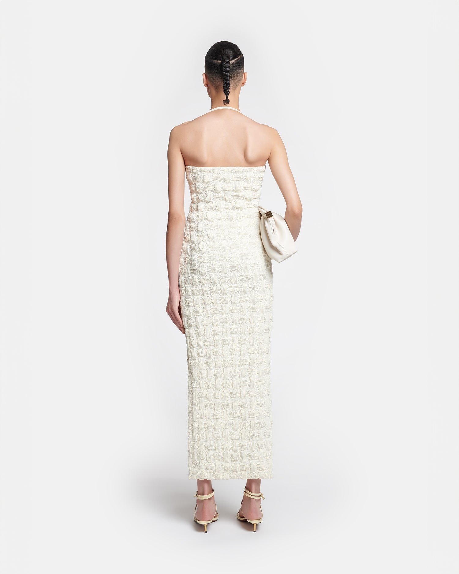 Seersucker Tech Linen Midi Dress - 3