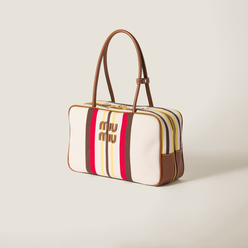 Beau canvas and leather bag 3