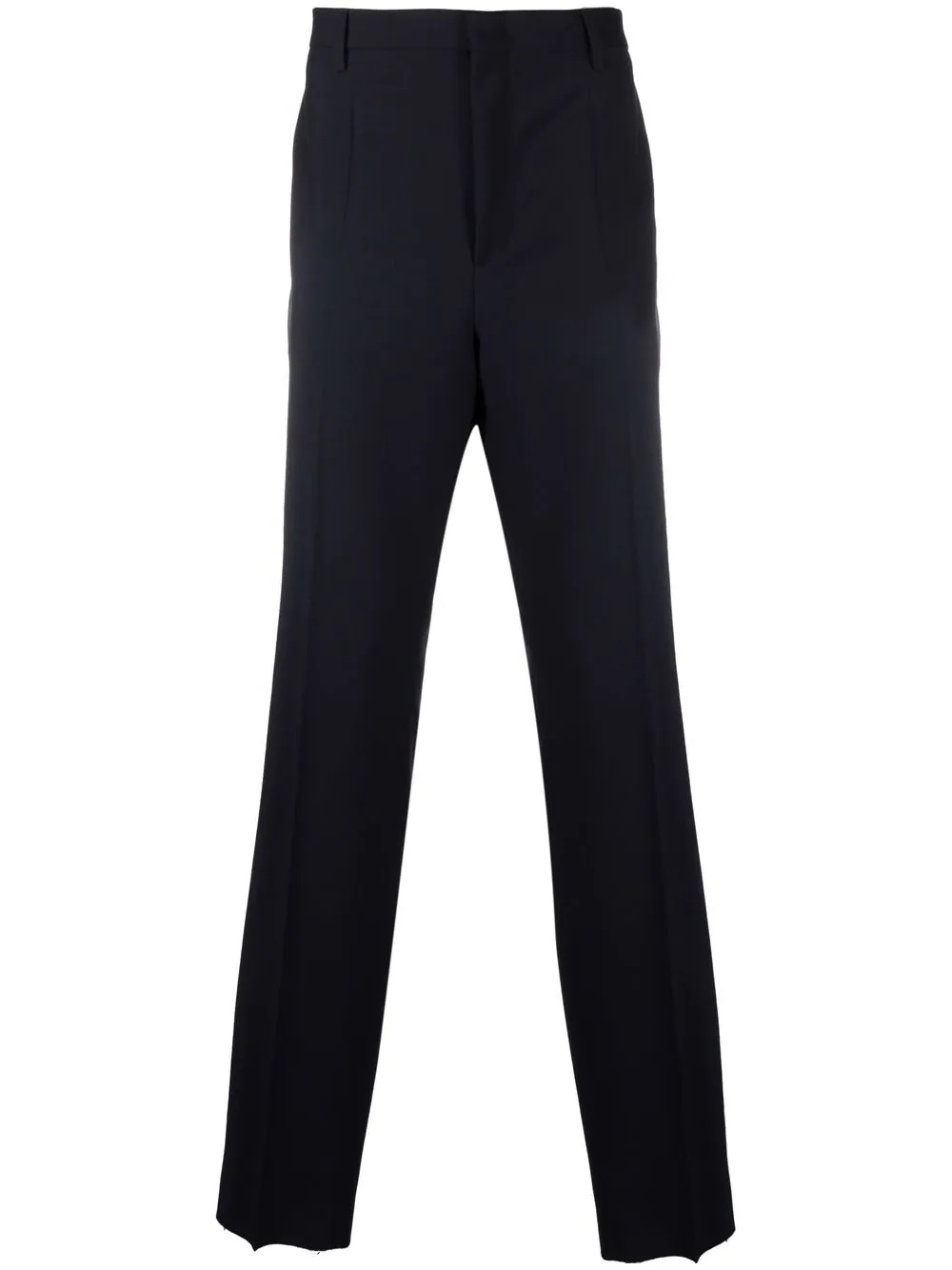 high-waisted straight-leg trousers - 1