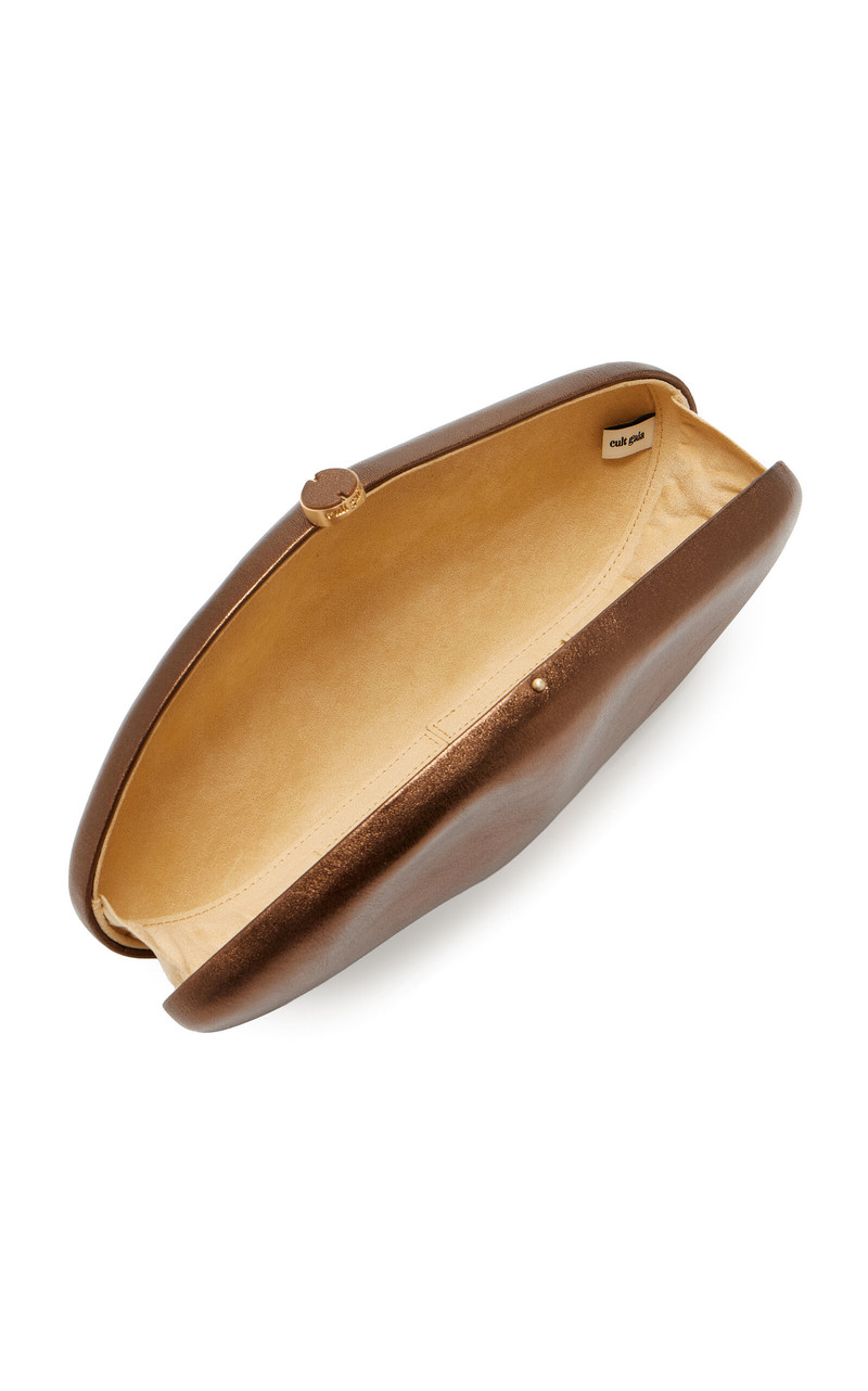 The Caldera Metallic Leather Clutch 5