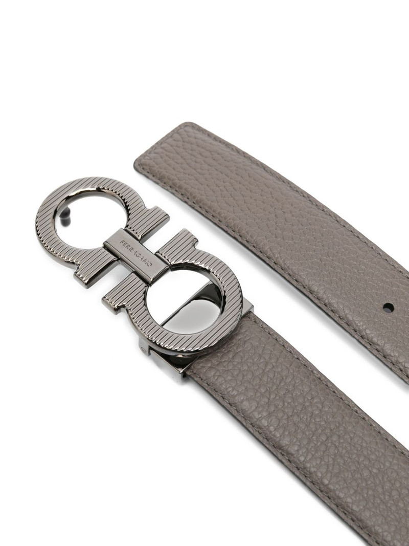 FERRAGAMO Gancini buckle leather belt outlook