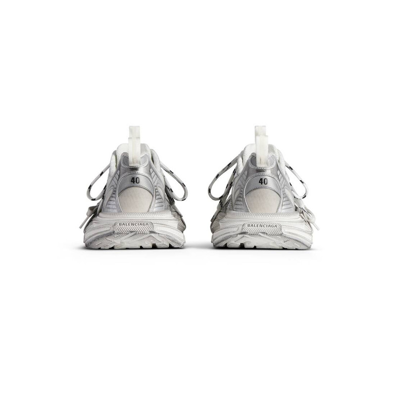 Women's 3xl Summer Mesh Sneaker in White/silver 5