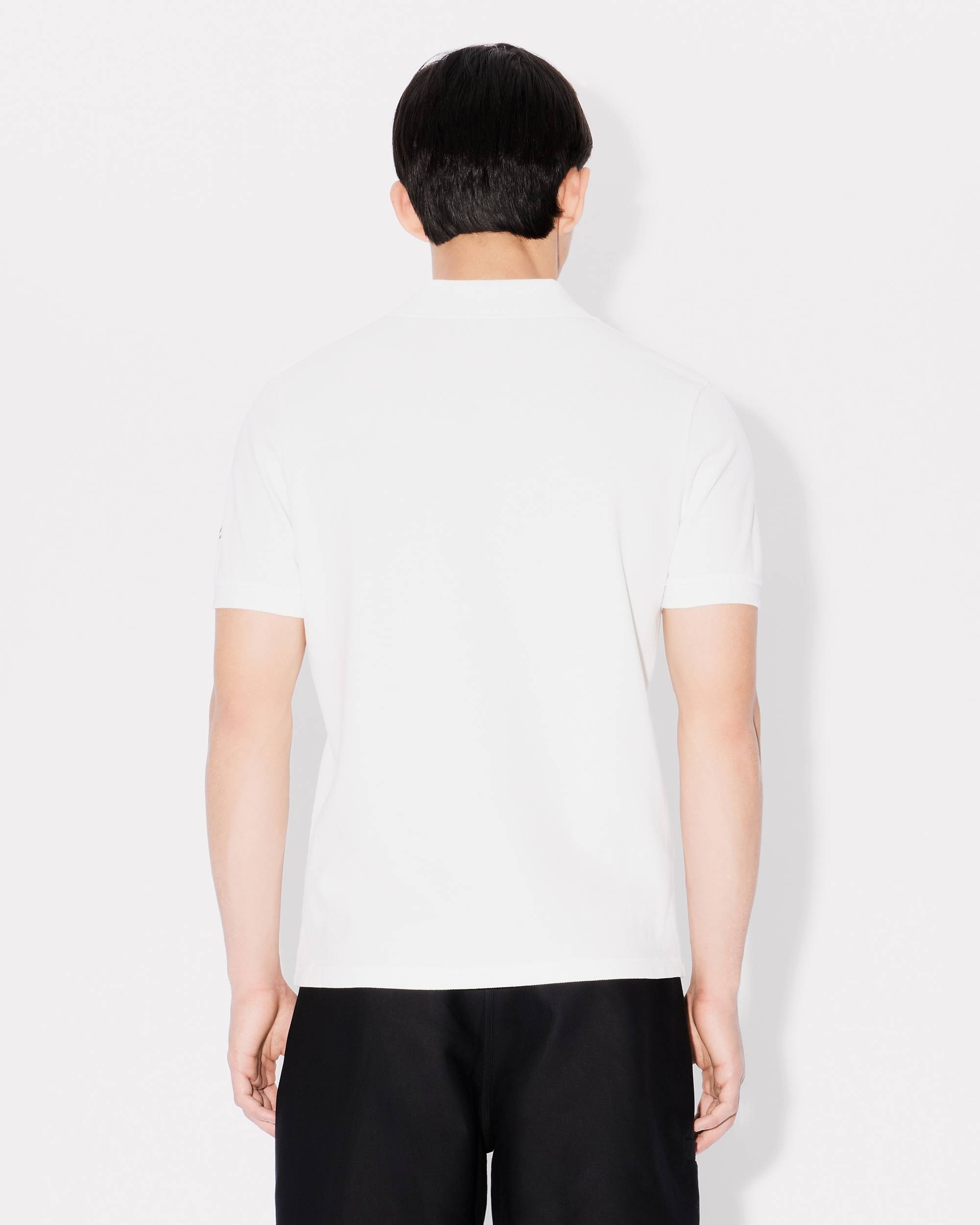 'Boke Flower' embroidered slim polo - 4