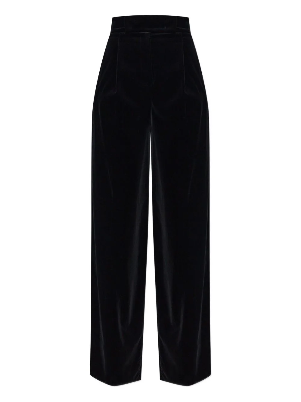 pleated velvet trousers - 1