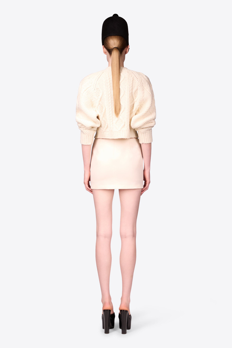 CRYSTAL BROOCH CROPPED CARDIGAN 5