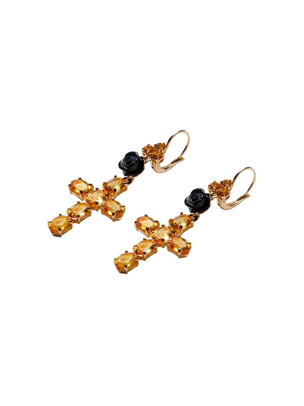Family cross earrings - 2