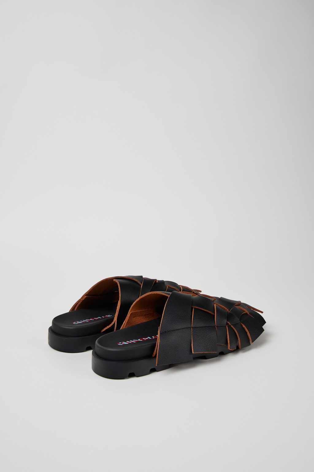 Black Leather Sandal - 3