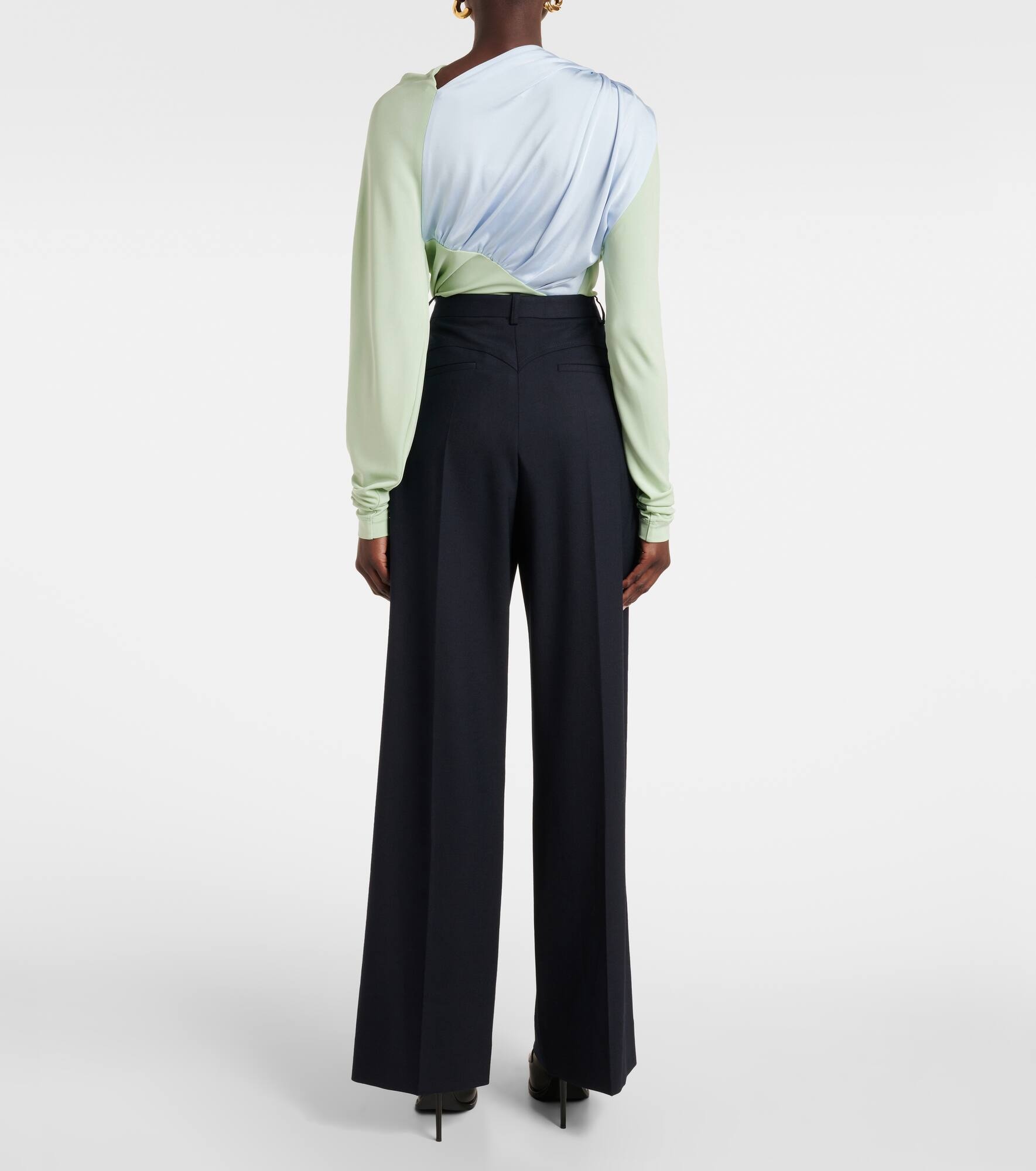 High-rise wide-leg pants - 3