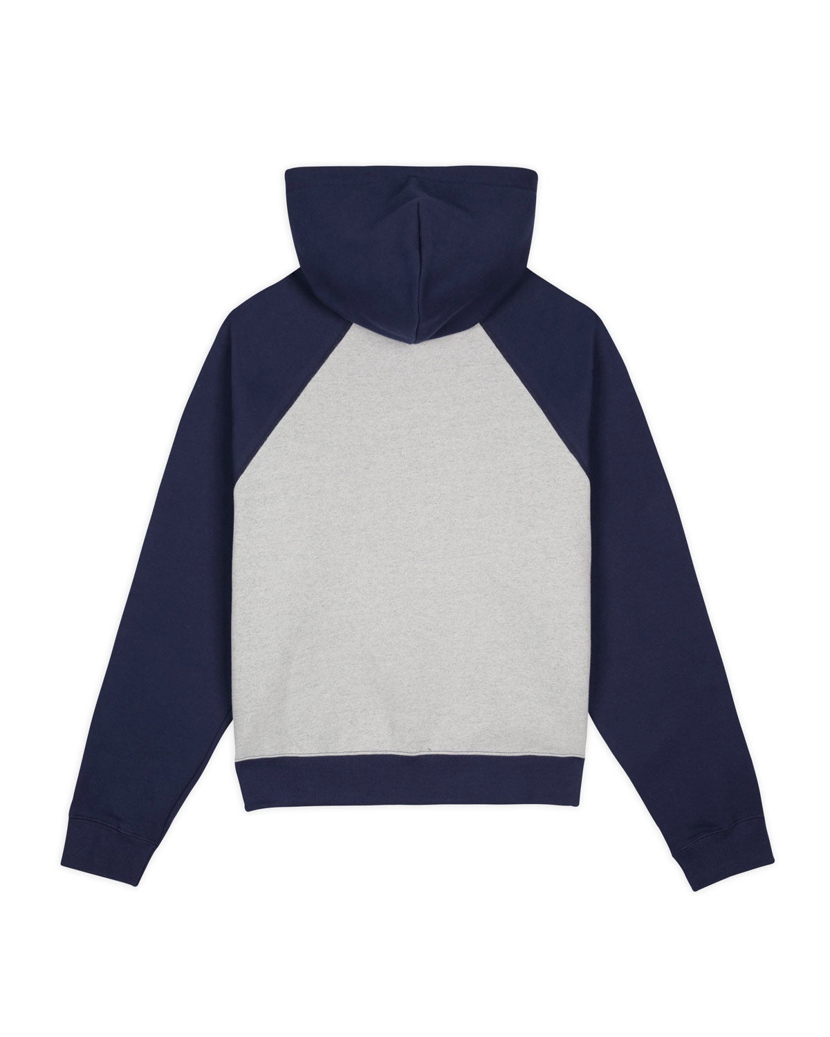 Fleece Logo Head Raglan Hoodie - Oatmeal Navy - 2