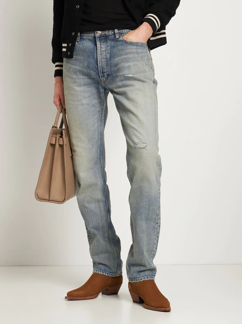 RELAXED MID WAIST JEANS - 3