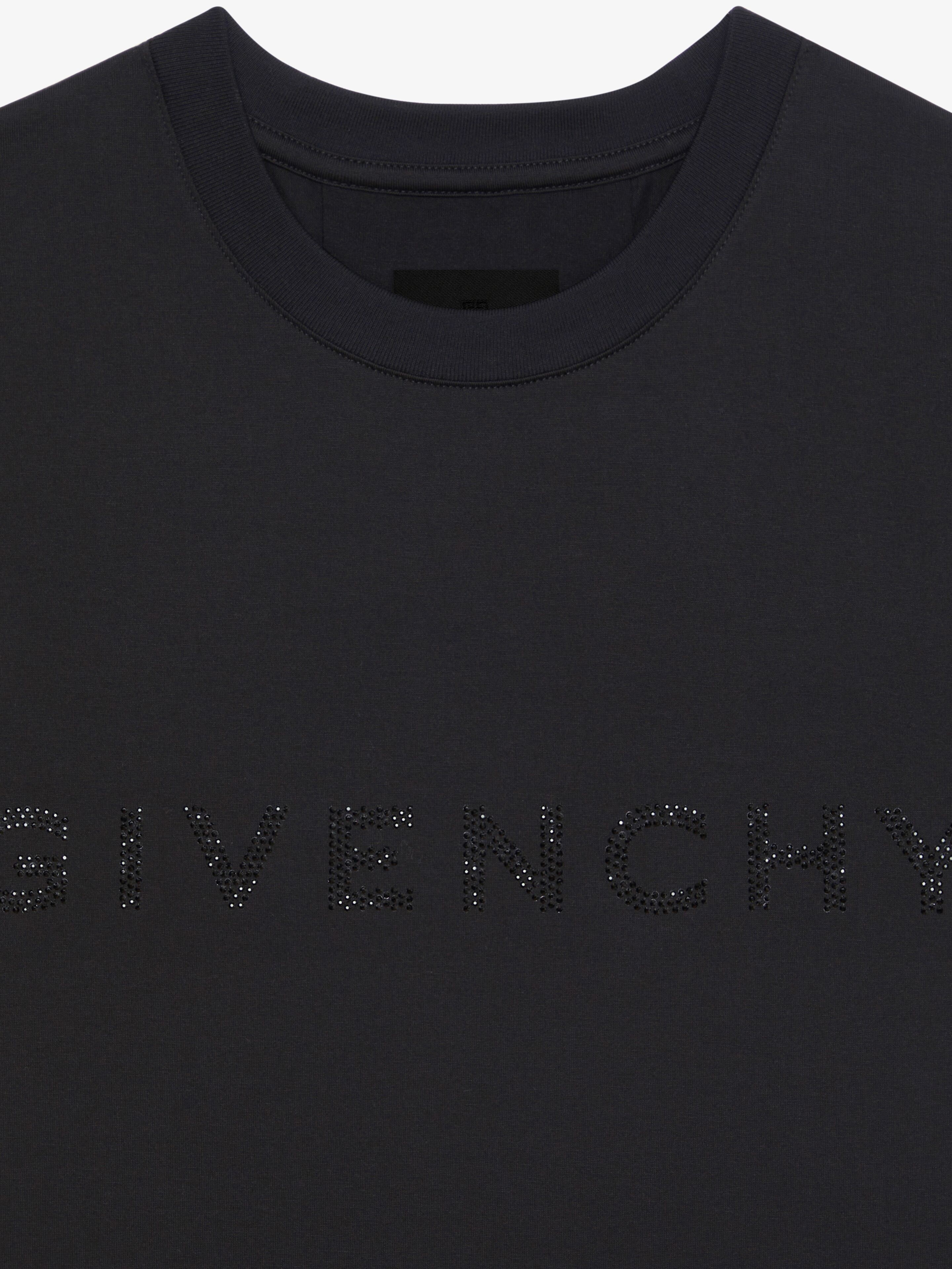 GIVENCHY T-SHIRT IN COTTON WITH RHINESTONES - 5