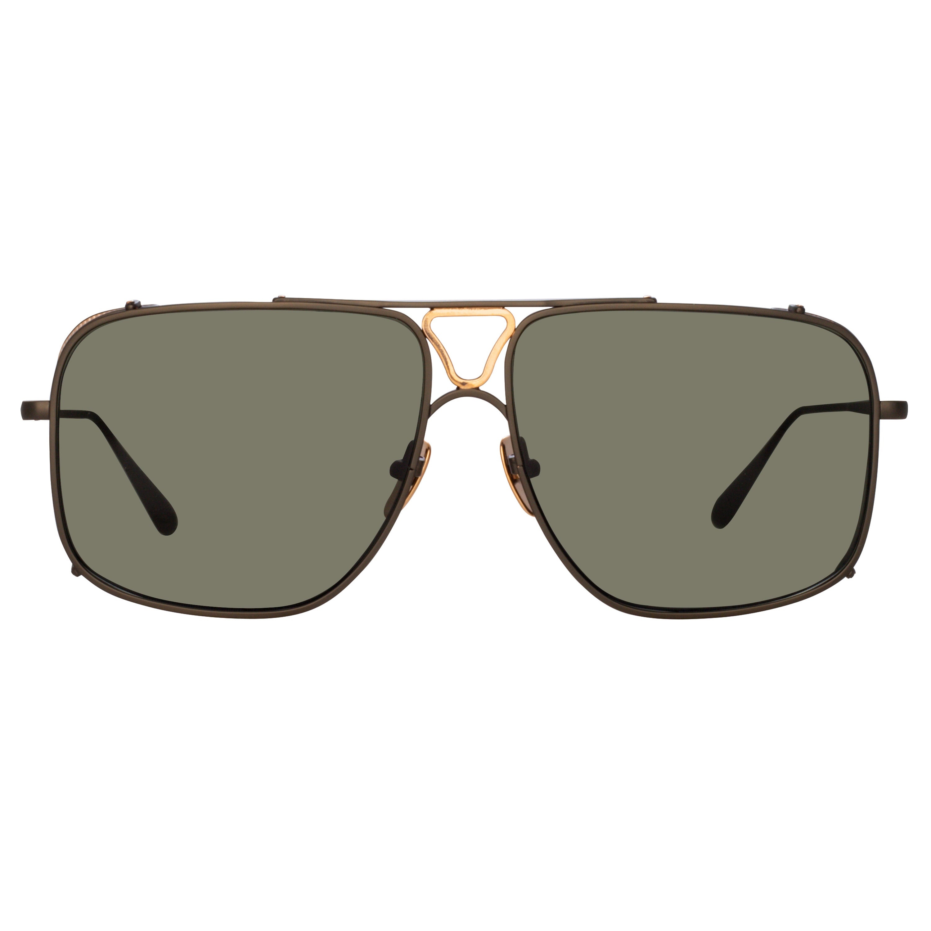 ENZO AVIATOR SUNGLASSES IN NICKEL - 1