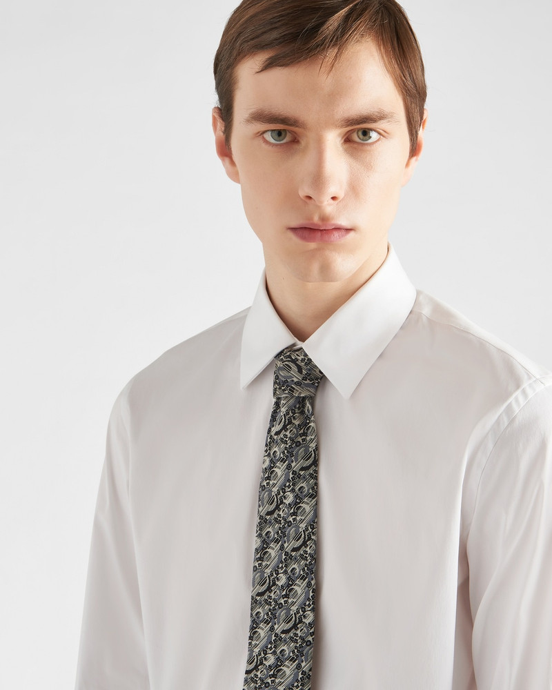 Prada Printed silk tie outlook