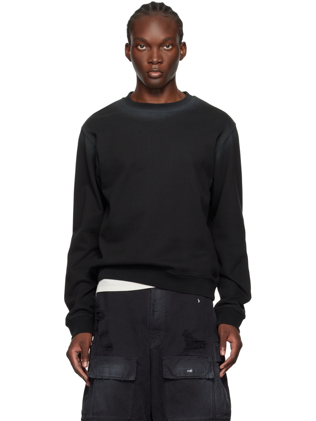 Black Faded Sweatshirt - 1