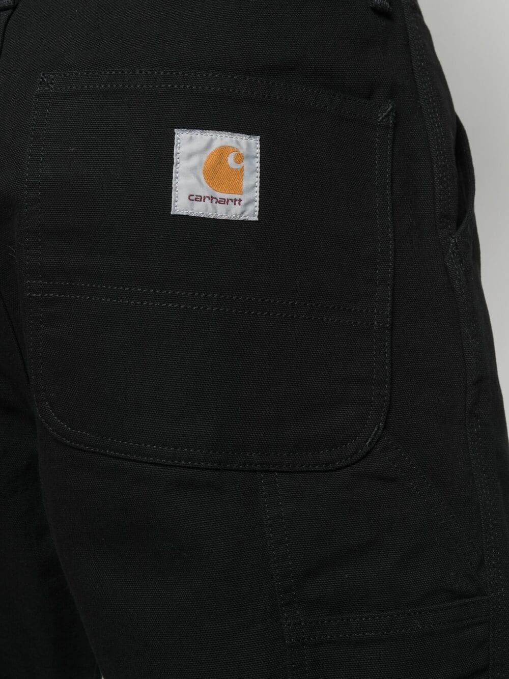 rear logo patch jeans - 5