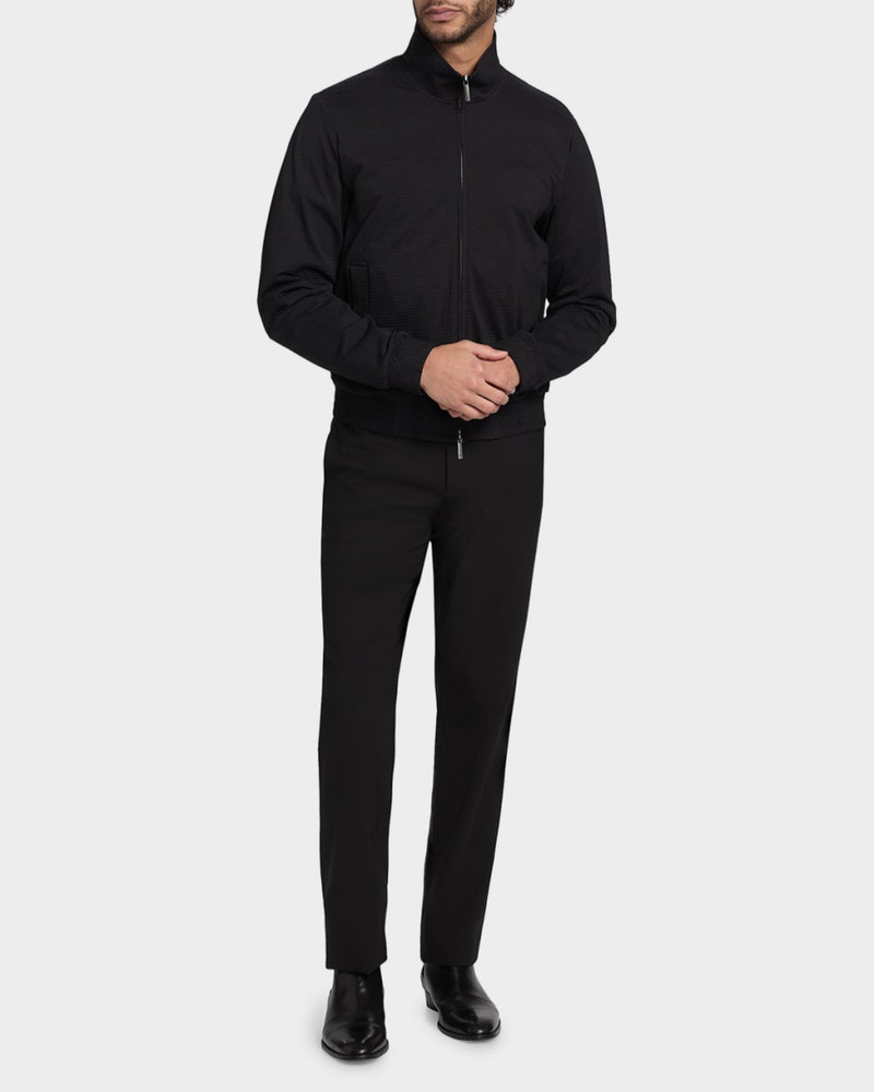EMPORIO ARMANI Men's Seersucker Bomber Jacket outlook