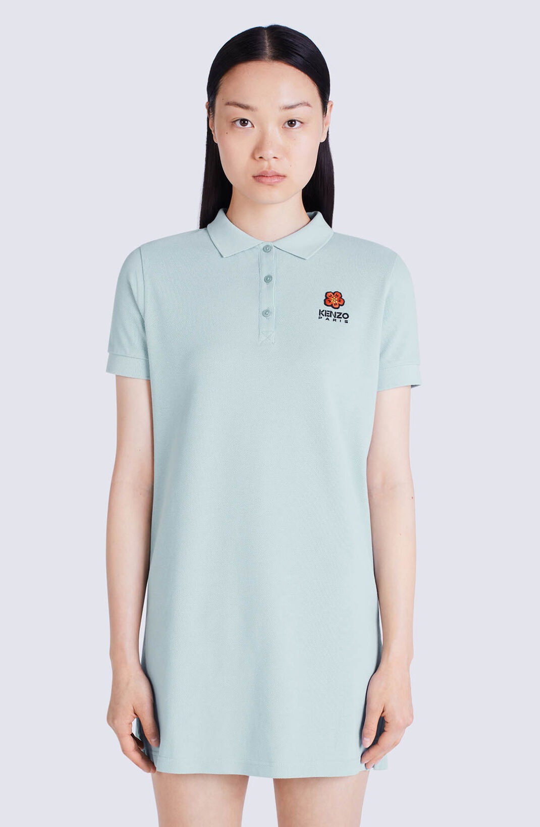 'BOKE FLOWER' crest polo dress - 3