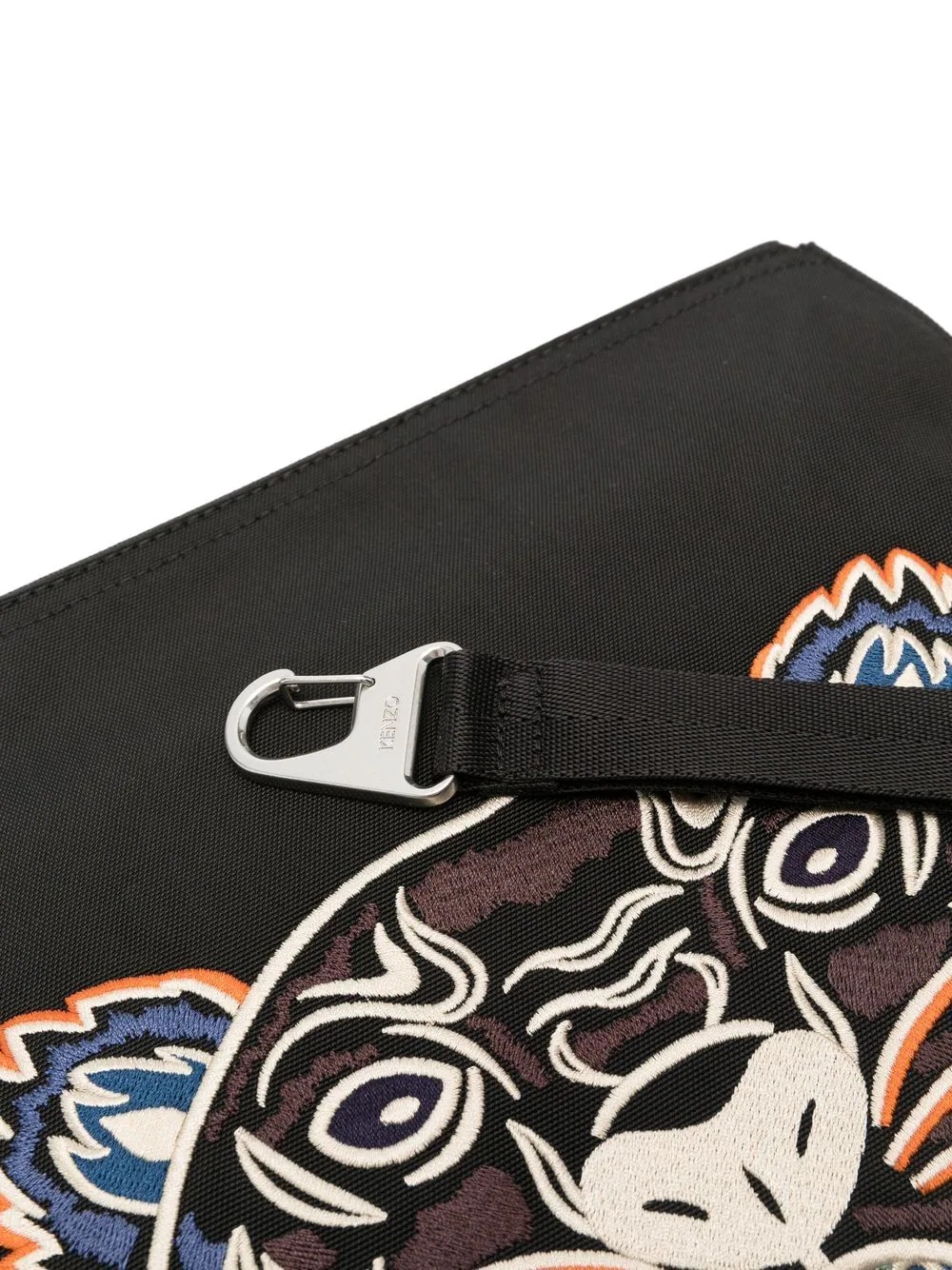 embroidered-Tiger clutch bag - 4