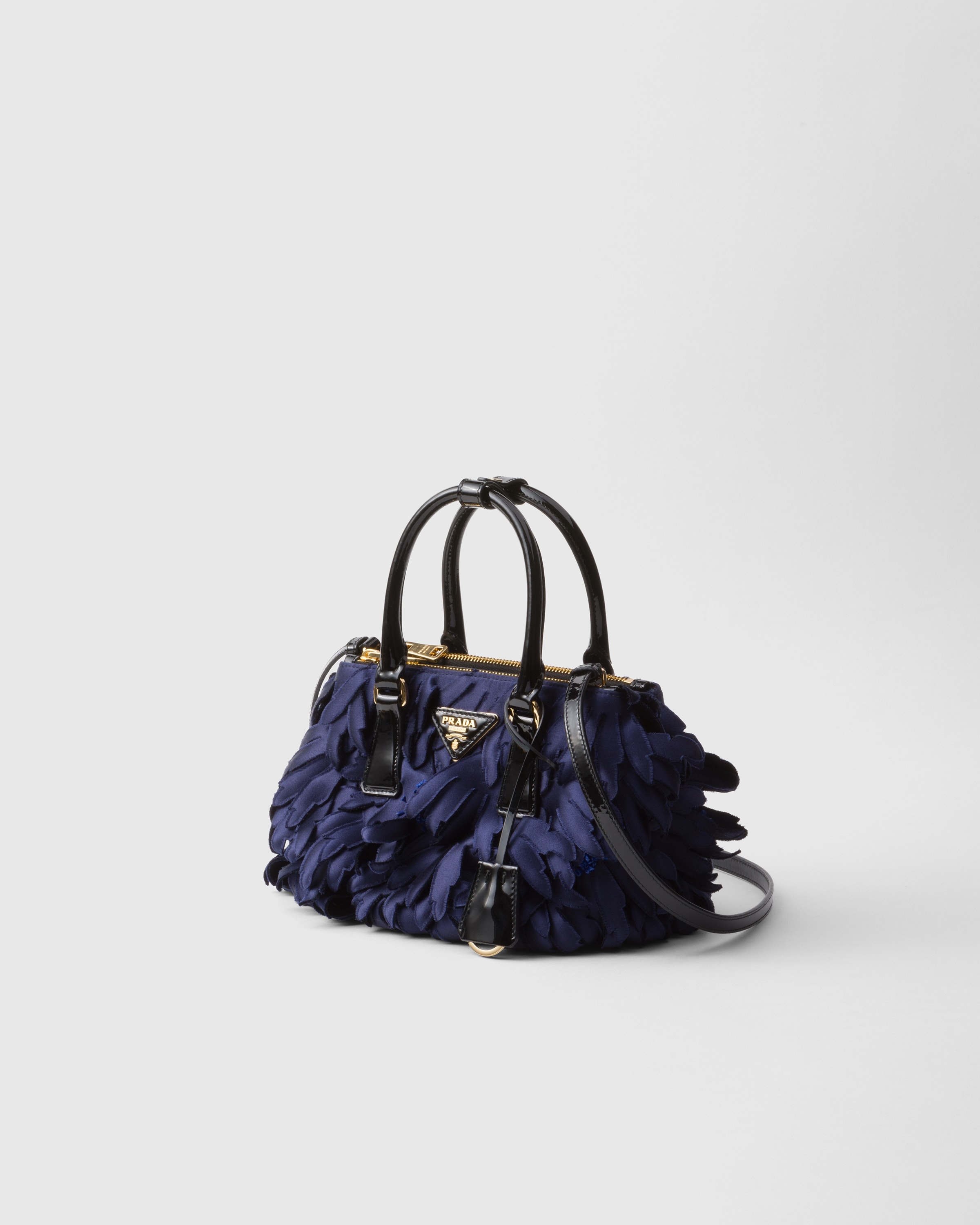 Satin and patent leather Prada Galleria mini-bag - 2