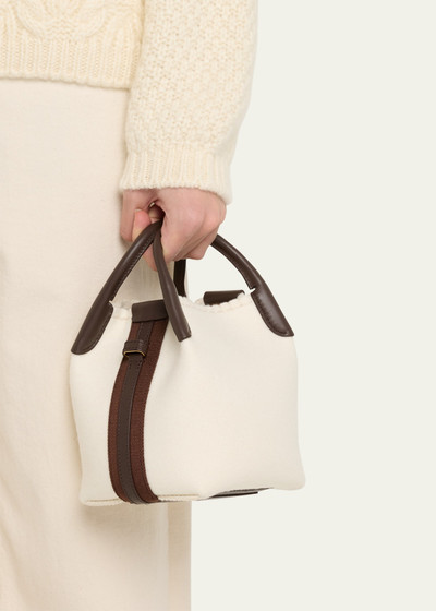 Loro Piana Bale Micro Cashmere Top-Handle Bag outlook