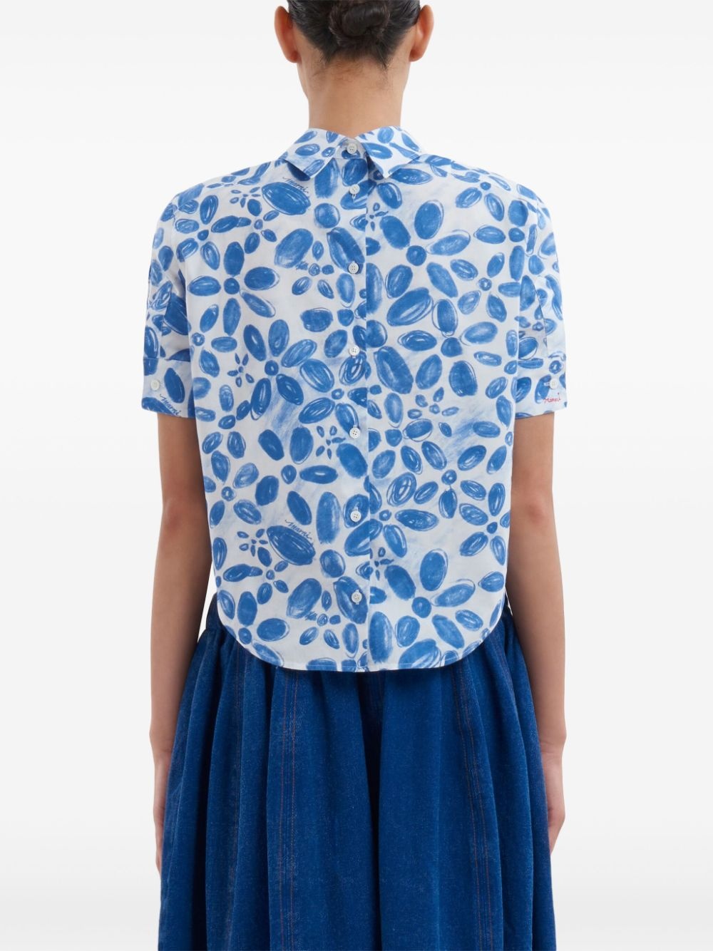 patterned short-sleeve shirt - 4