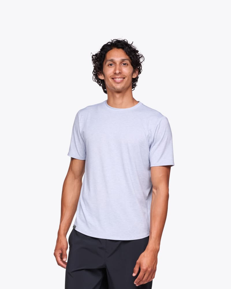 Men's Hoka Essential Tee Shirt in Gull Htr 1