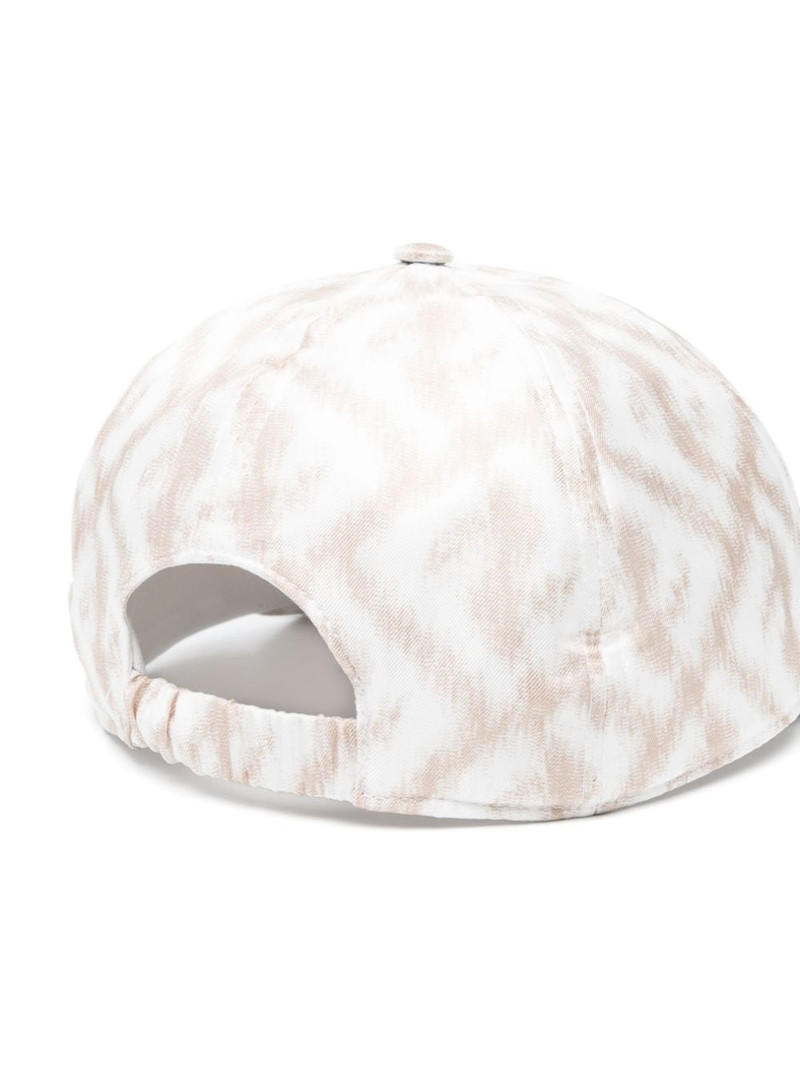 FENDI FF logo-print silk baseball cap outlook