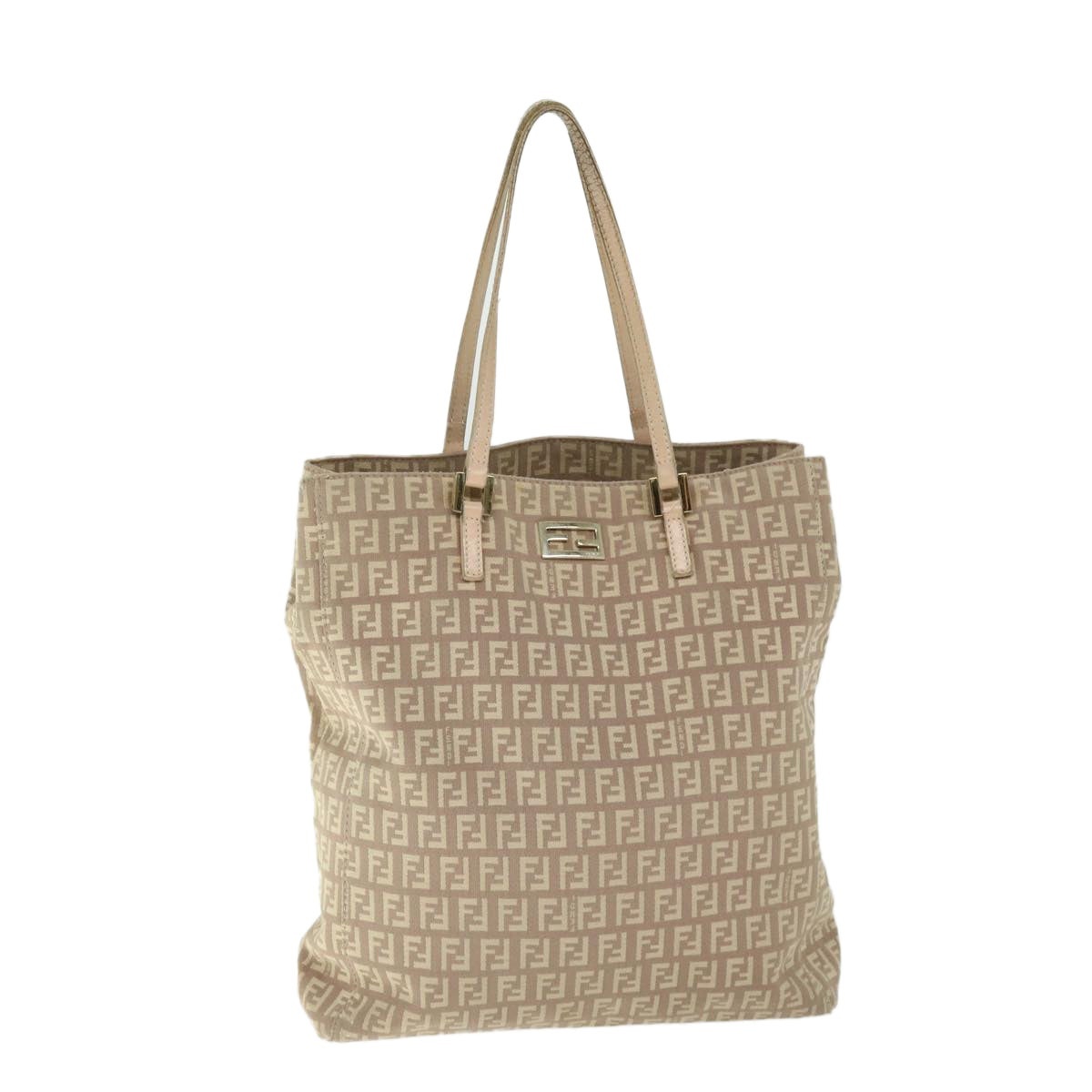 FENDI Zucchino Canvas Hand Bag Pink - 1