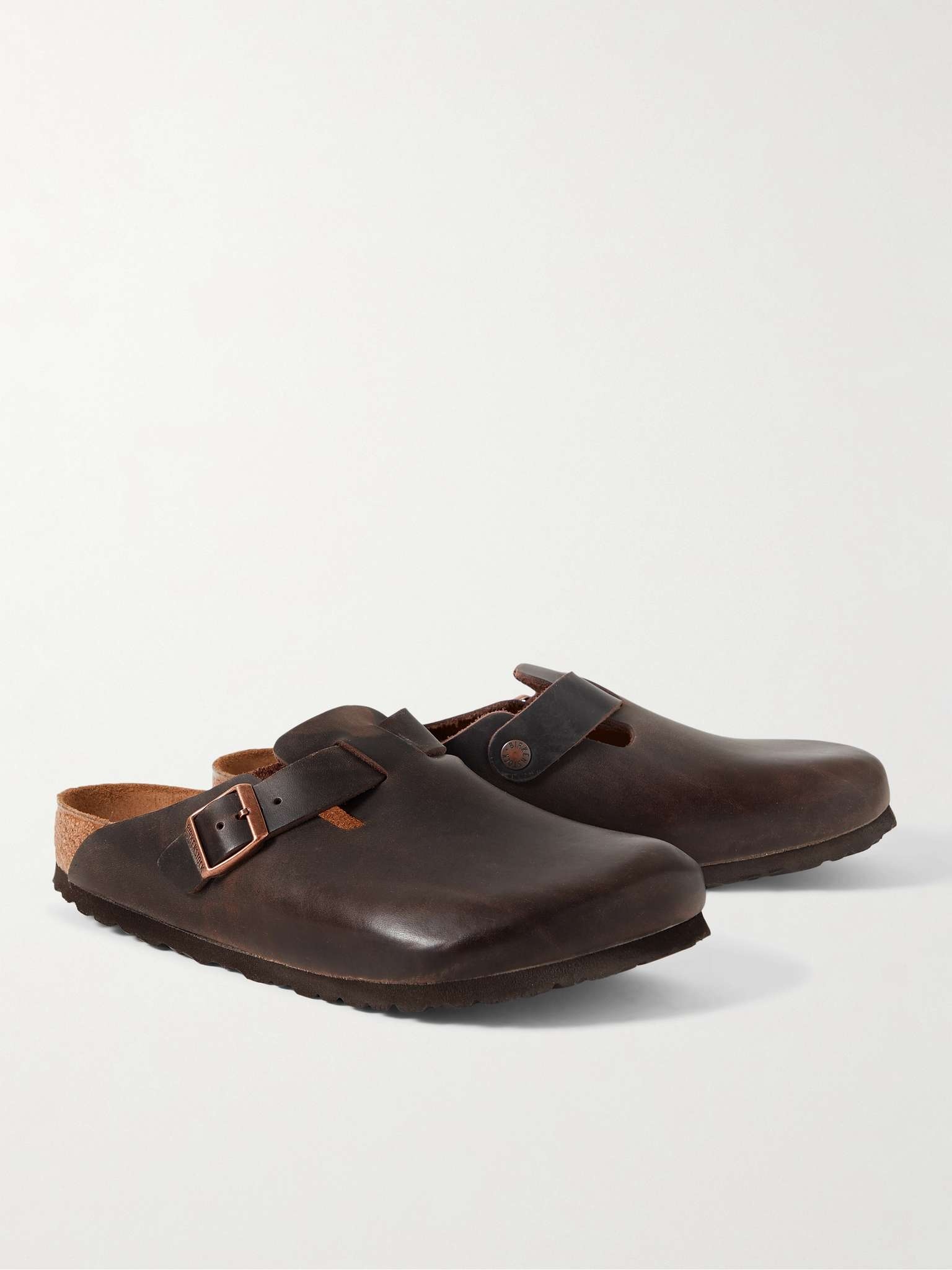 Boston Oiled-Leather Clogs - 4