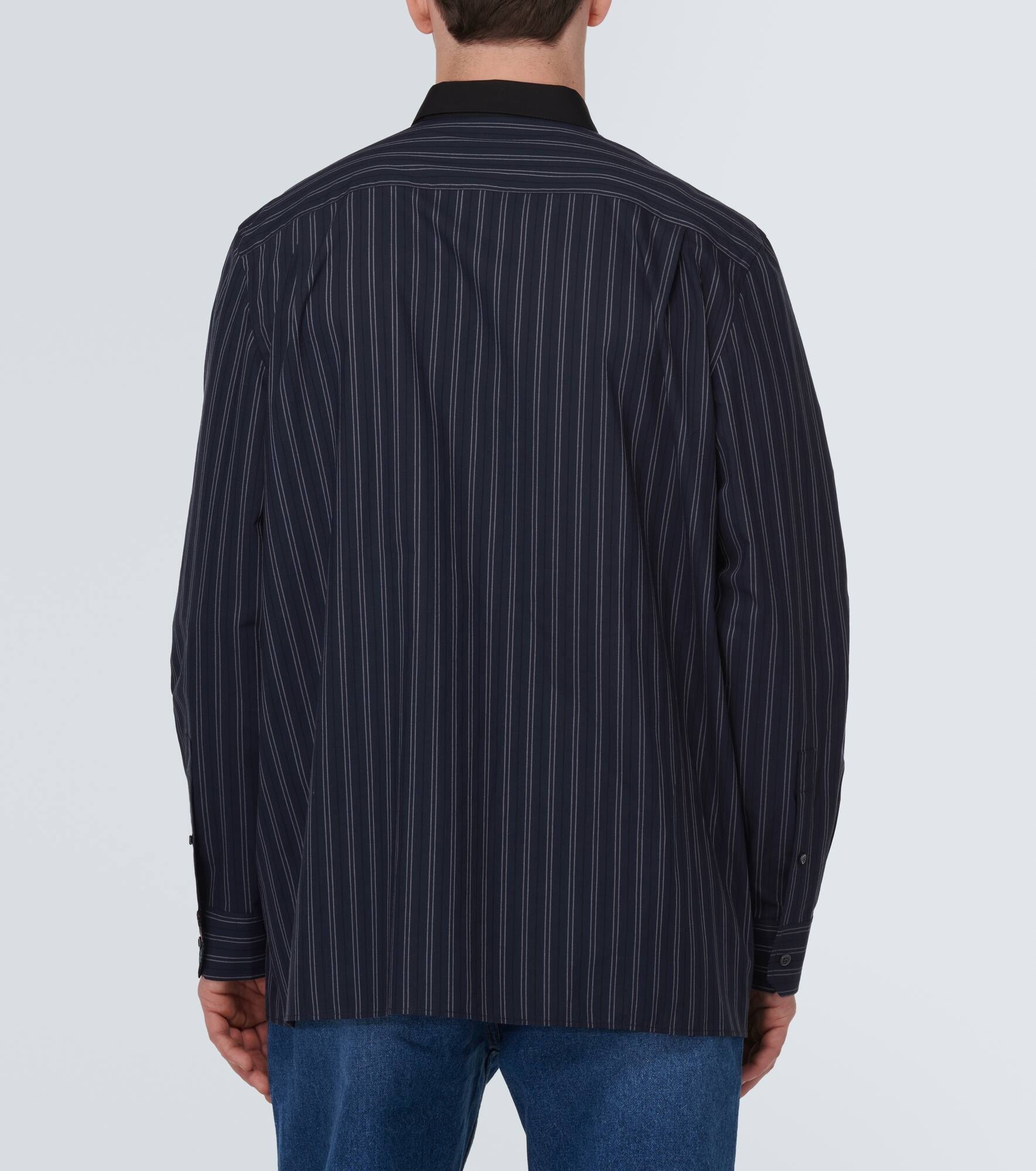 Striped cotton poplin shirt - 4